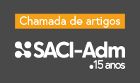 Envie uma proposta de artigo para livro comemorativo de 15 anos do SACI-Adm